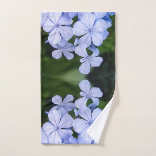 Blue Floral Bokeh Handdoek (Handdoek)