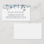 Blue Floral Books for Baby Enclosure Kaart (Voorkant / Achterkant)