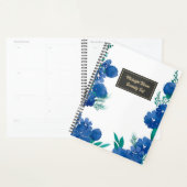  Blue Floral Botanical Notebook Planner (Display)