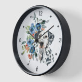 Blue Floral Bouquet Dalmatian Dog (Hoek)