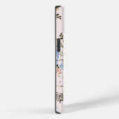 Blue Floral Bouquet Girly | iPhone 14 Hoesje — Mat (Achterkant / Rechts)
