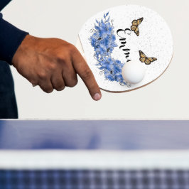 Blue Floral bouquet in the blooming garden Tafeltennisbatje