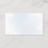 Blue Floral Boy Baby shower Luier Raffle Informatiekaartje (Achterkant)