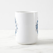Blue Floral Butterfly Mug Koffiemok (Center)