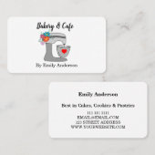 Blue Floral Cake Mixer Bakery Visitekaartje (Voorkant / Achterkant)