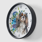 Blue Floral Cavalier King Charles Spaniel Dog (Hoek)