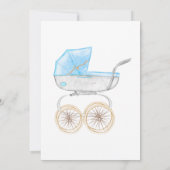 Blue Floral Crib Islamic baby boy Aqiqa Aqeeqa   Kaart (Achterkant)