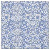 Blue Floral Damask Stof (Swatch)