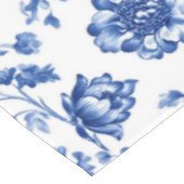 Blue Floral delftware stijl botanisch Tafelkleed (Gekanteld)