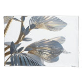 Blue Floral Design Plant Kussensloop (Voorkant)