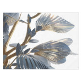 Blue Floral Design Plant Tafelkleed (Voorkant (Horizontaal))