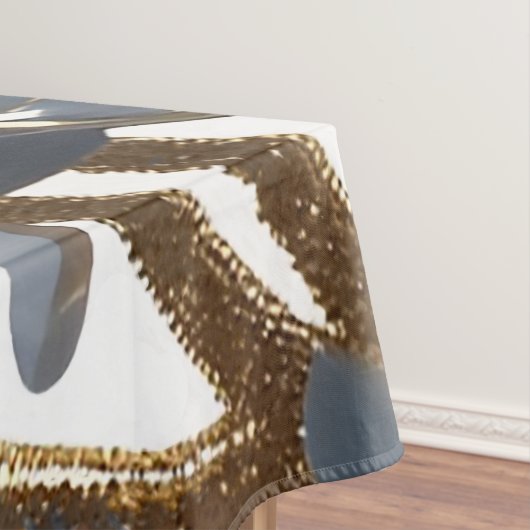 Blue Floral Design Plant Tafelkleed (Voorbeeld)