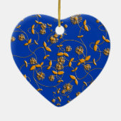 Blue Floral Designer Ornament (Achterkant)