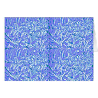 "Blue Floral" digitale kunst van Ní Bhroin