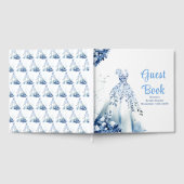 Blue Floral Dress Bridal Shower  Gastenboek (Volledig)