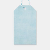 Blue Floral Drive van dank u voor quarantaine Cadeaulabel (Achterkant)