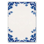 Blue Floral Elegant Fiesta Spanish Wedding Kaart (Achterkant)