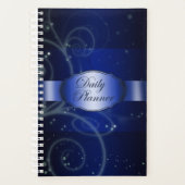 Blue Floral Elegant Planner (Voorkant)