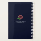 Blue Floral Elegant Planner (Achterkant)