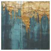 Blue Floral Fabric Seamless Pattern Boho Modern Stof (Close Up)