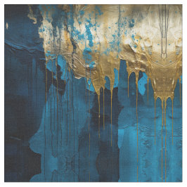 Blue Floral Fabric Seamless Pattern Boho Modern Stof