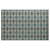 Blue Floral Fabric Seamless Pattern For Sewing Stof (Yard (91,4 cm))