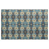 Blue Floral Fabric Seamless Pattern For Sewing Stof (Fat Quarter)