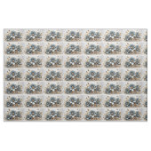Blue Floral Fabric Seamless Pattern For Sewing Stof (Fat Quarter)