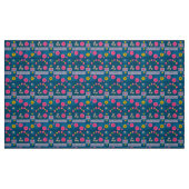 Blue Floral Fabric Stof (Fat Quarter)