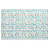 Blue Floral Fabric Stof (Fat Quarter)