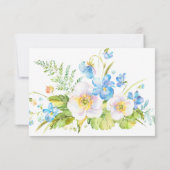 Blue Floral Fantasy Floral Meal Selection RSVP (Achterkant)