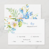 Blue Floral Fantasy Floral Meal Selection RSVP (Voorkant / Achterkant)