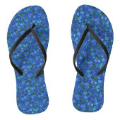 Blue Floral Flip Flop (Voetbed)