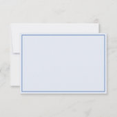 Blue floral forget-me-nots flowers funeral bedankkaart (Achterkant)