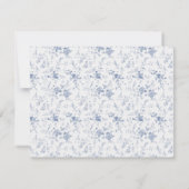  Blue Floral gepersonaliseerd advies Kaarten Notitiekaartje (Achterkant)