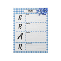 Blue Floral Gingham _ SBAR Temp