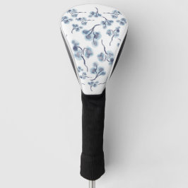 Blue Floral Golf Head Hoesje Golfheadcover