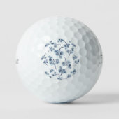 Blue Floral  Golfballen (Voorkant)