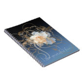 Blue Floral Gratitude Journal Notitieboek (Rechterzijde)