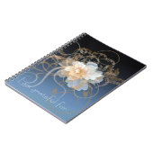 Blue Floral Gratitude Journal Notitieboek (Linkerzijde)
