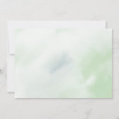 Blue Floral Greenery Beer Balloon Boy Baby shower Kaart (Achterkant)