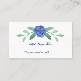Blue Floral Greenery Foliage Table Place Card Plaatskaartje