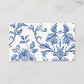Blue Floral Handmade Soap Company Visitekaartje (Achterkant)