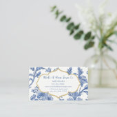 Blue Floral Handmade Soap Company Visitekaartje (Staand voorkant)