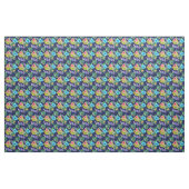 Blue Floral Hawaiian Stof (Yard (91,4 cm))