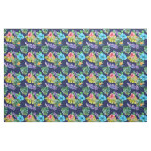 Blue Floral Hawaiian Stof (Fat Quarter)