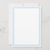 Blue Floral Hydrangea Elegant Vrijgezellenfeest Kaart (Achterkant)