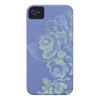 Blue Floral iPhone 4/4S Hoesje