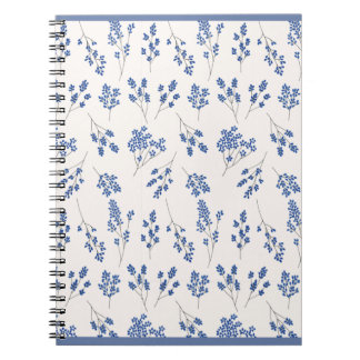 Blue Floral Journal – Elegant Botanical Notebook Notitieboek