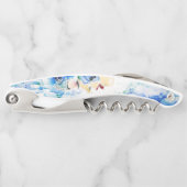 Blue Floral Kurkentrekker Waiter (Voorkant)